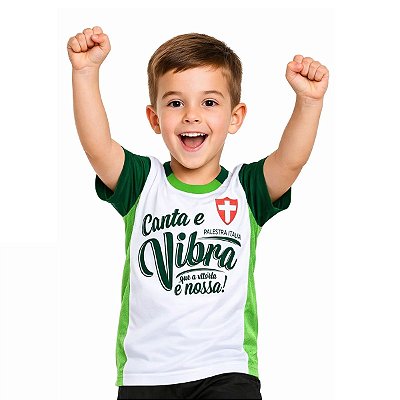 Camiseta Infantil Palmeiras Canta e Vibra Oficial