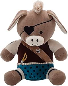 Pelúcia Burrinho Pirata Capitão Duke Zip Toys 31cm