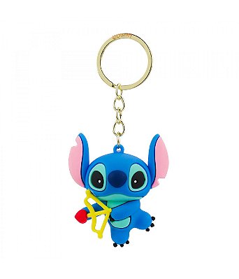 Chaveiro Stitch Silicone 6cm Cupido Disney