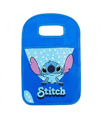 Saquinho de Lixo Para Carro Azul Stitch 35x22cm Disney