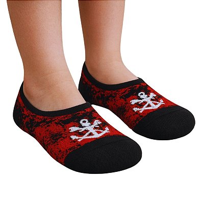 Meia Sapatilha Flamengo Infantil Mesclada Oficial