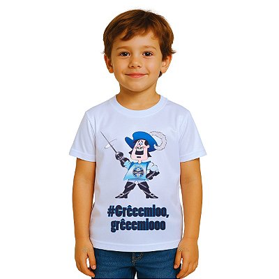 Camisa Infantil Grêmio Estampa do Mascote Oficial