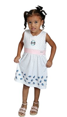 Vestido Bebê Infantil Grêmio Mascote Oficial