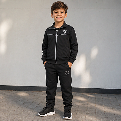 Conjunto Agasalho Atlético MG Infantil Jaqueta e Calça