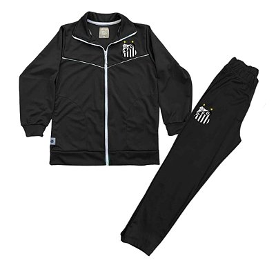 Conjunto Agasalho Santos Infantil Jaqueta e Calça