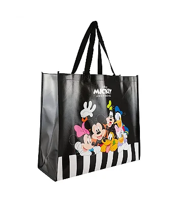 Sacola de Feira Reutilizável Turma do Mickey 39x35cm Disney