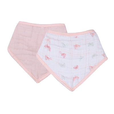 Babador Bandana Soft Premium Borboleta Com 2 Un Papi Baby