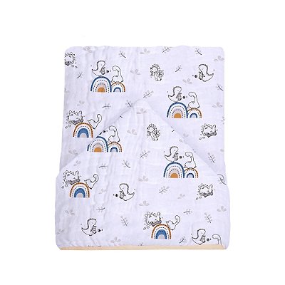 Toalhão De Banho Bebê Soft Premium Dino Papi