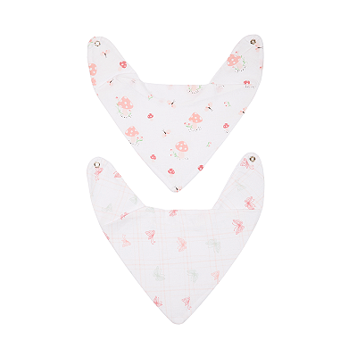 Babador Bandana Bebê Cogumelo Contém 02 Un Papi