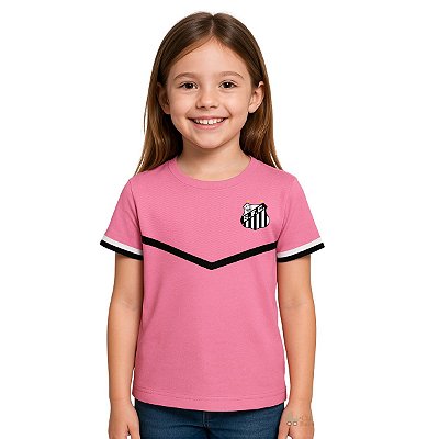 Camisa Santos Infantil Rosa Broto Oficial