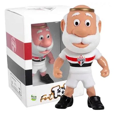 Boneco Mascote São Paulo  Branco Oficial Fut Toy 14cm