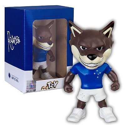 Boneco Mascote Cruzeiro Raposa Oficial Fut Toy 14cm