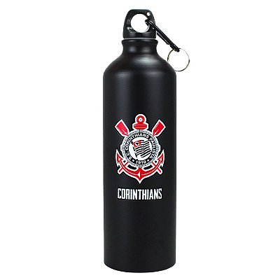 Garrafa de Alumínio Corinthians com Prendedor 750ml