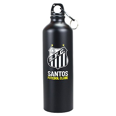 Garrafa de Alumínio Santos Com Prendedor 750ml