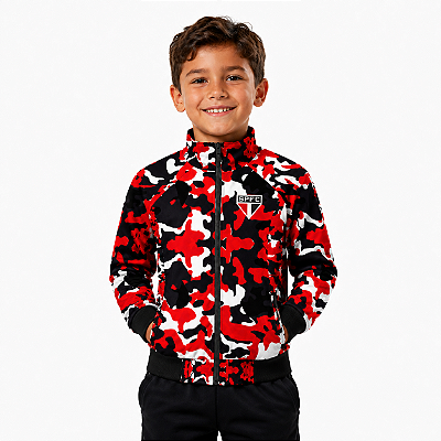 Jaqueta Infantil São Paulo Blusa De Frio Camuflada Oficial