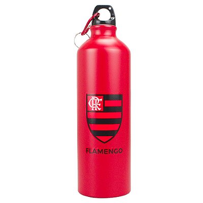 Garrafa de Alumínio Flamengo Com Prendedor 750ml