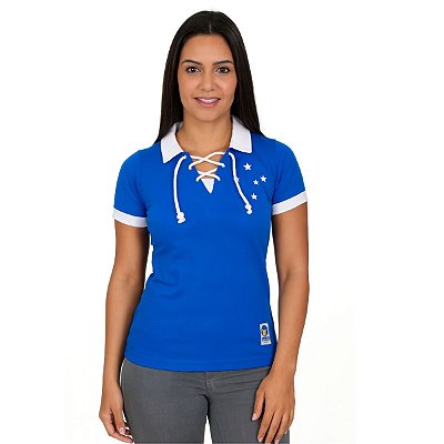 Camisa Polo Cruzeiro Dirceu Lopes Feminina Adulto Oficial