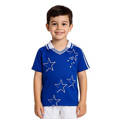 Camisa Polo Cruzeiro Infantil Retrô Título 1997 Oficial
