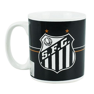 Caneca Porcelana 320ml Santos Oficial