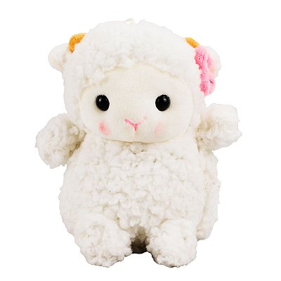 Chaveiro de Pelúcia Ovelhinha Branca 14cm