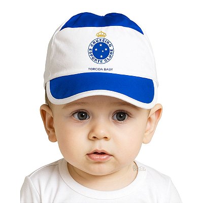 Boné Bebê Cruzeiro Torcida Baby Ofical 100% Algodão