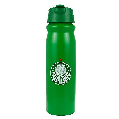 Garrafa Alumínio Com Canudo Palmeiras 650ml Oficial