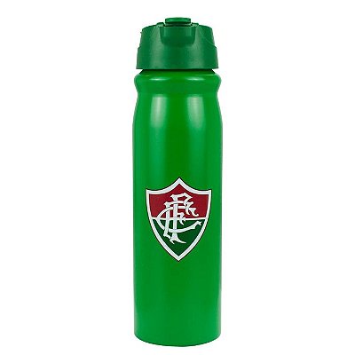 Garrafa Alumínio Com Canudo Fluminense 650ml Oficial