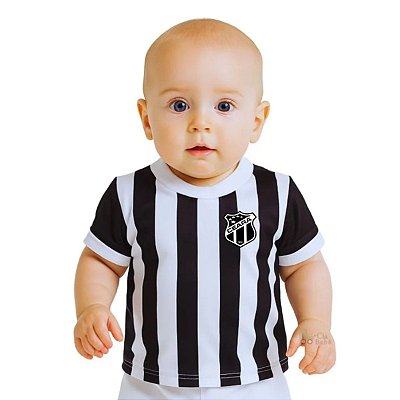 Camiseta Bebê Ceará Listrada Torcida Baby Oficial