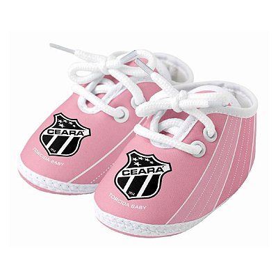 Chuteira Bebê Ceará Rosa Oficial Torcida Baby