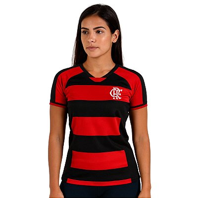 Camisa Flamengo Dean Baby Look Feminina Adulto Oficial