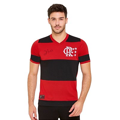 Camisa Flamengo Zico 1981 Adulto 100% Algodão Oficial