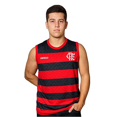 Camisa Flamengo Regata Listrada Presença Adulto Oficial