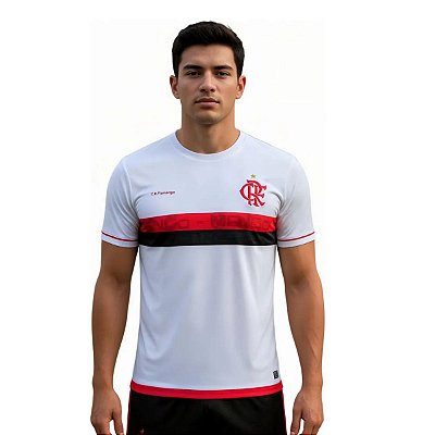 Camisa Flamengo Adulto Branca Approval Oficial