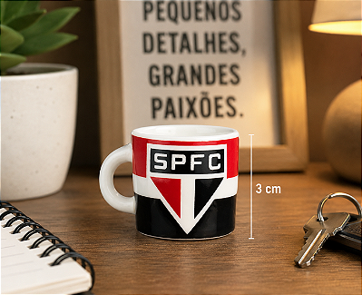 Mini Caneca De Porcelana Decorativa São Paulo 3cm - Oficial