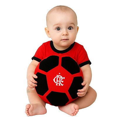 Bola Almofada Bebê Flamengo Oficial