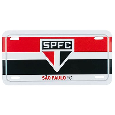 Enfeite de Metal Placa Carro São Paulo Oficial