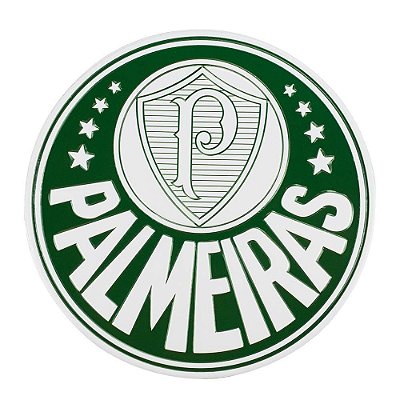 Placa De Metal Com Brasão Palmeiras Oficial