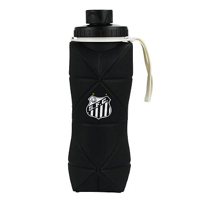 Garrafa Squeeze Dobrável 600ml Santos Oficial