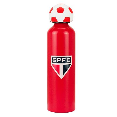 Garrafa de Alumínio São Paulo Bola 750ml Oficial