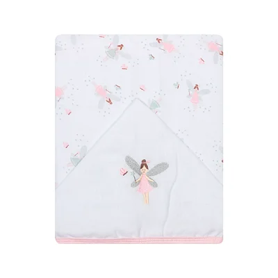 Toalha Fralda Papi Soft C/ Capuz Fadinha 1,10x90Cm