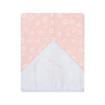 Toalha Fralda Papi Soft C/ Capuz Margarida 1,10x90Cm