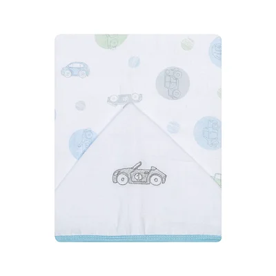 Toalha Fralda Papi Soft C/ Capuz Carros 1,10x90Cm