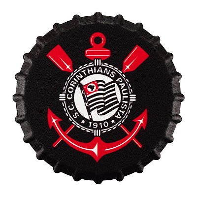 Imã Decorativo de Geladeira Cerâmica Corinthians Oficial
