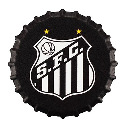 Imã Decorativo de Geladeira Cerâmica Santos Oficial