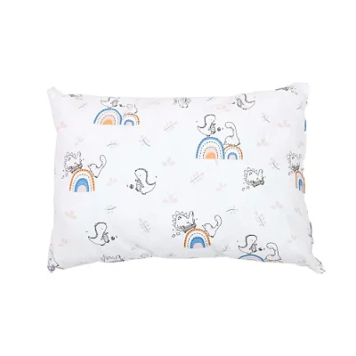 Travesseiro Bebê Branco Dino Esporte 40cm x 28cm Papi