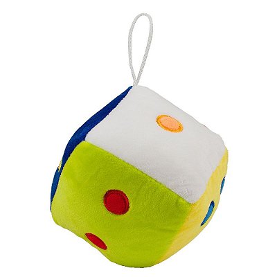 Almofada De Pelúcia Dadinho Colorido 12cm