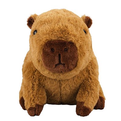 Pelúcia Capivara Sentada Marrom 17cm