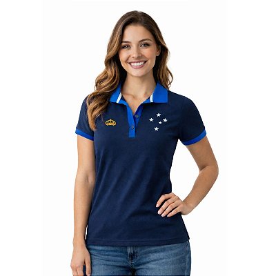 Camisa Cruzeiro Polo Feminina Adulto Oficial