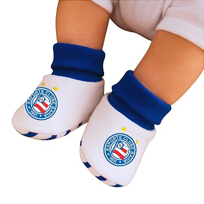 Meia Pantufa Bebê Bahia Recém Nascido Oficial