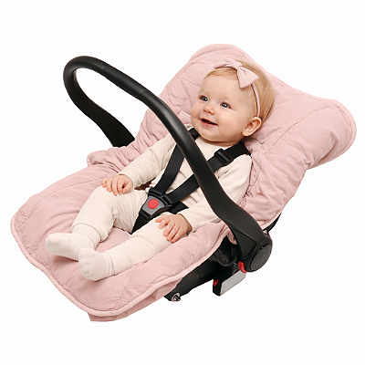 Capa Para Bebe Conforto Acolchoada Rosa 92CmX55Cm
